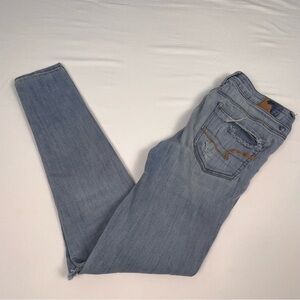 American Eagle Denim Jeggings, Size: 4 X-Long